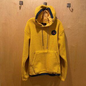 Jordan yellow fleece hoody, M